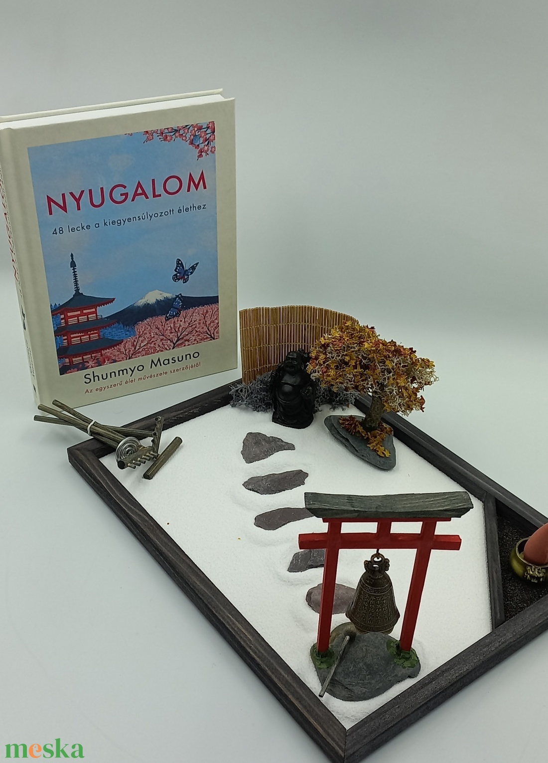 Japán kert (közepes)- Buddhával, őszi fával és kiegészítőkkel  - otthon & életmód - dekoráció - dísztárgy - Meska.hu