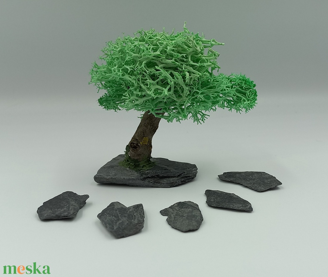 Japánkert kiegészítő - zöld lombú fa II. - otthon & életmód - dekoráció - asztal és polc dekoráció - bonsai - Meska.hu