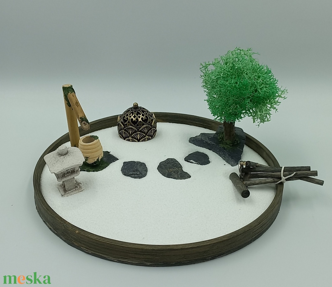 Japánkert kiegészítő - zöld lombú fa II. - otthon & életmód - dekoráció - asztal és polc dekoráció - bonsai - Meska.hu