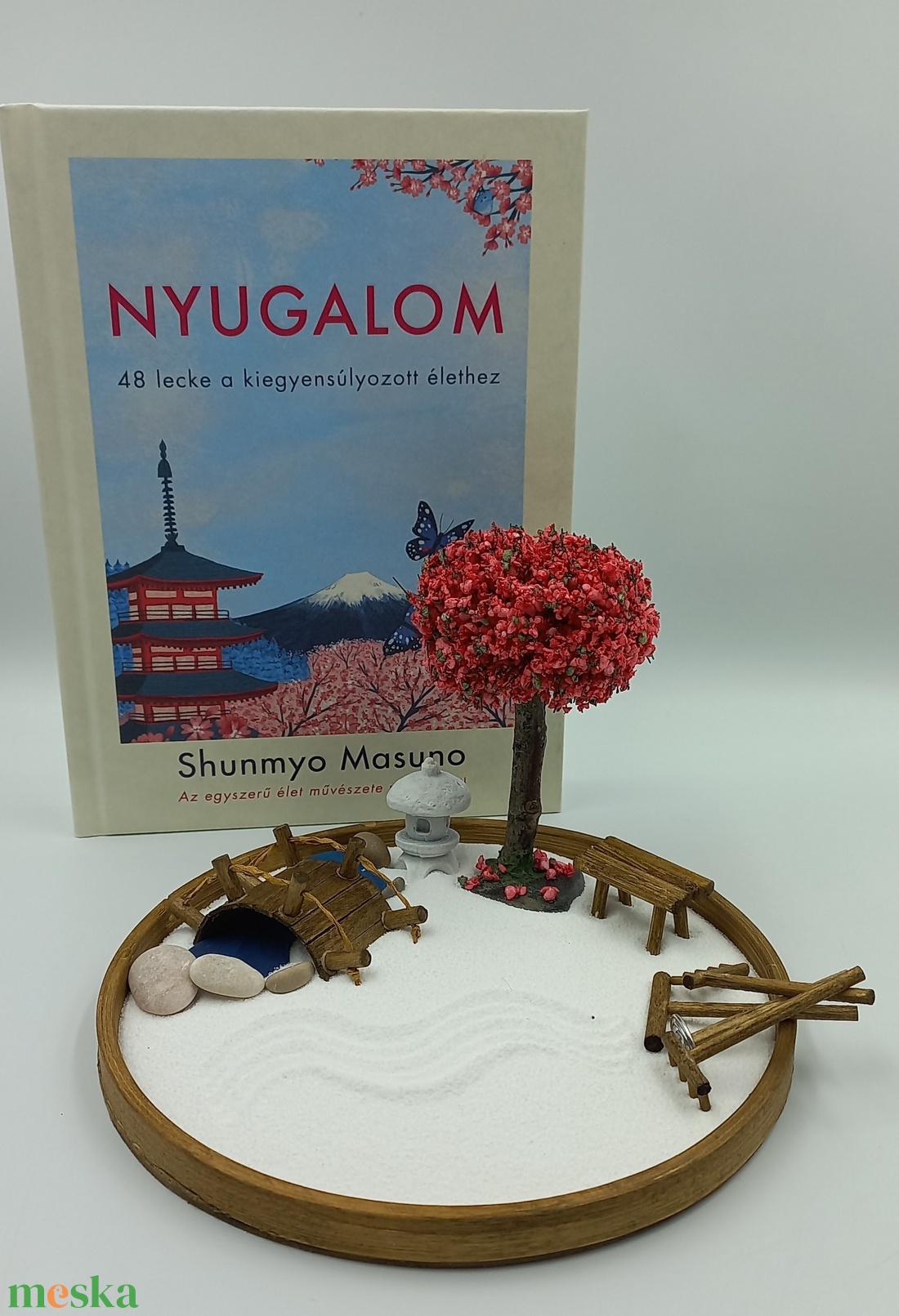 Japánkert (közepes)- fával, kőlámpással és patakkal - otthon & életmód - dekoráció - asztal és polc dekoráció - asztaldísz - Meska.hu