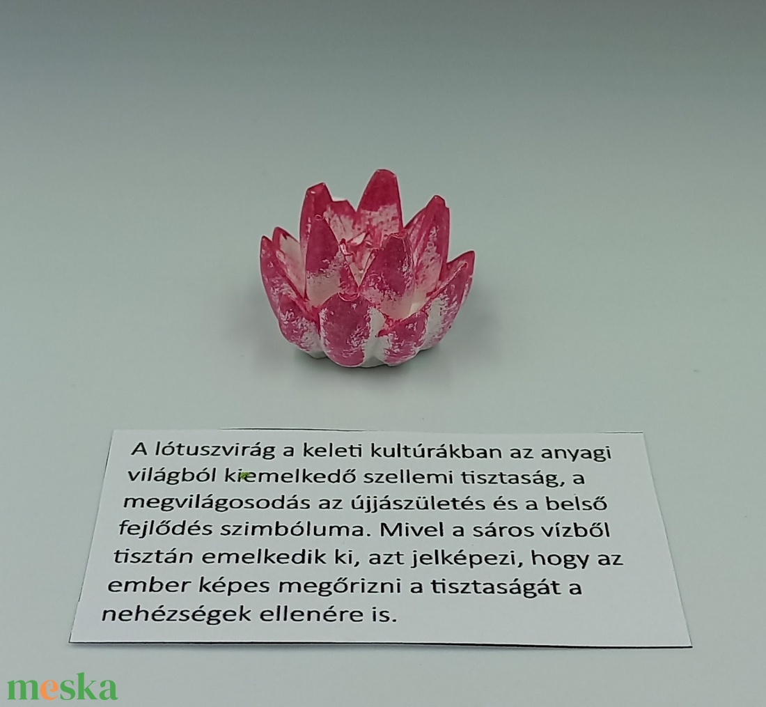 Lótuszvirág - Japánkert kiegészítő - otthon & életmód - dekoráció - asztal és polc dekoráció - japánkert - Meska.hu