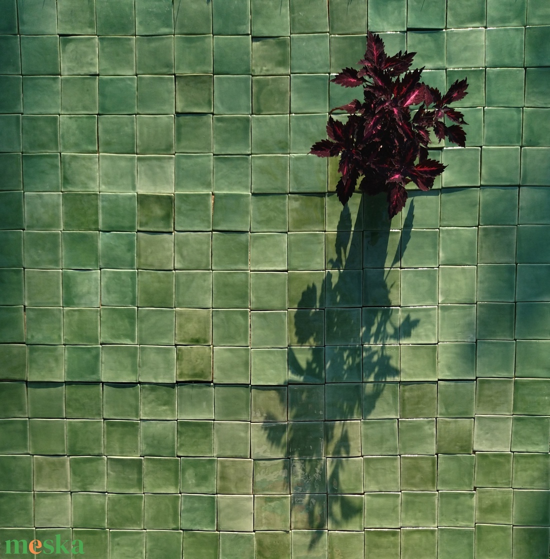 Egyszínű kézműves csempék - otthon & életmód - dekoráció - fali és függő dekoráció - csempe - Meska.hu