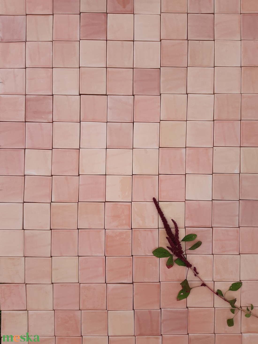 Egyszínű kézműves csempék - otthon & életmód - dekoráció - fali és függő dekoráció - csempe - Meska.hu