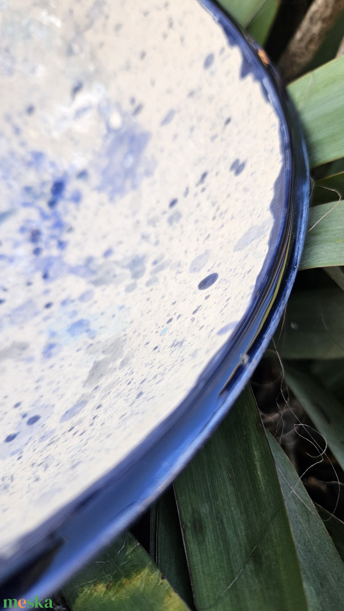 Kerámia mosdótál fröcskölt mintával  - otthon & életmód - fürdőszoba - mosdótál - Meska.hu