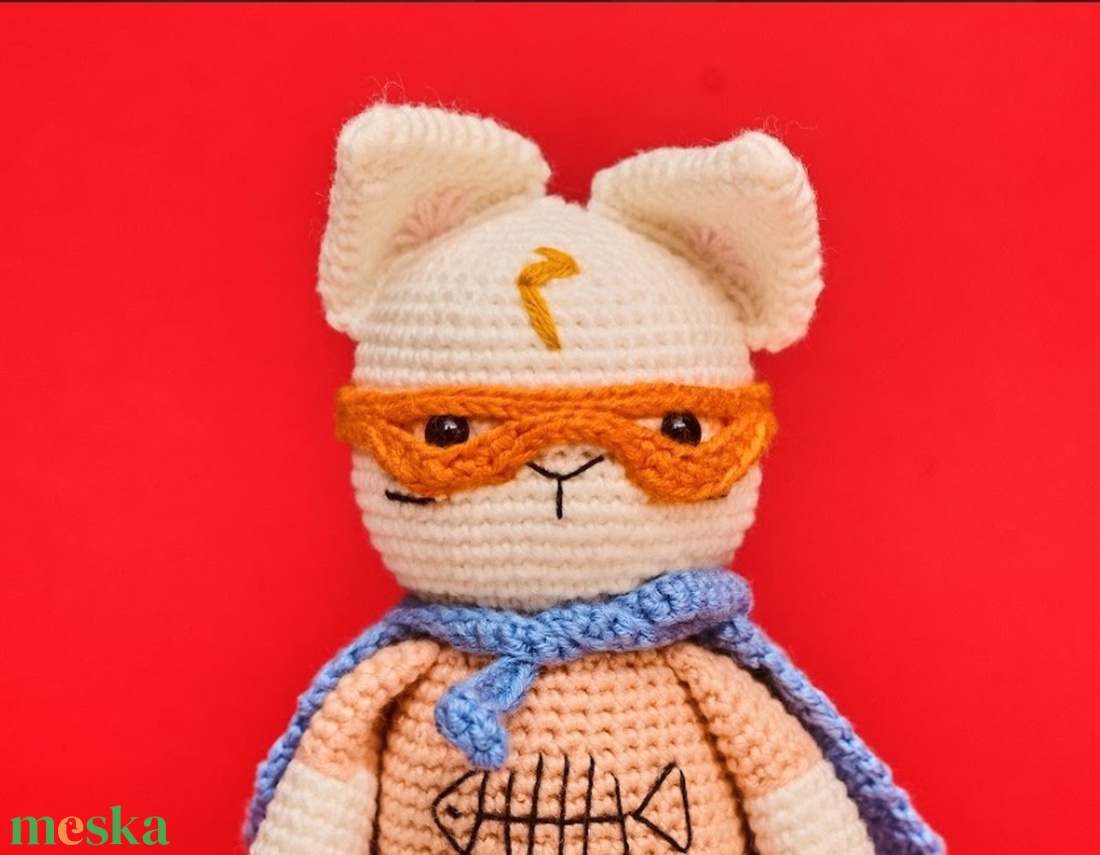 BatCat -Szuper macska  - játék & sport - plüssállat & játékfigura - cica - Meska.hu