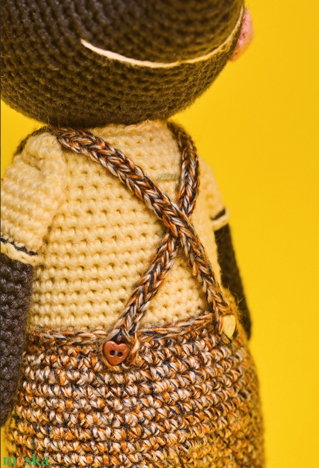 Horgolt vidám bűzös borz - játék & sport - plüssállat & játékfigura - más figura - Meska.hu