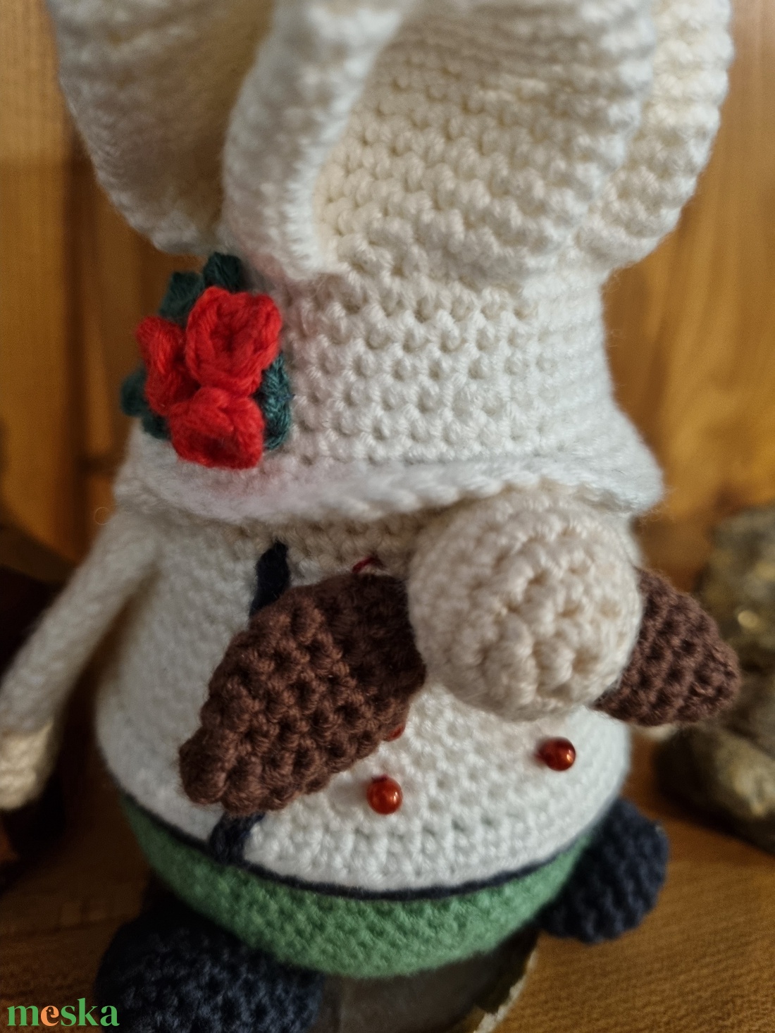 A séf horgolt gnóm figura - játék & sport - plüssállat & játékfigura - ember - Meska.hu