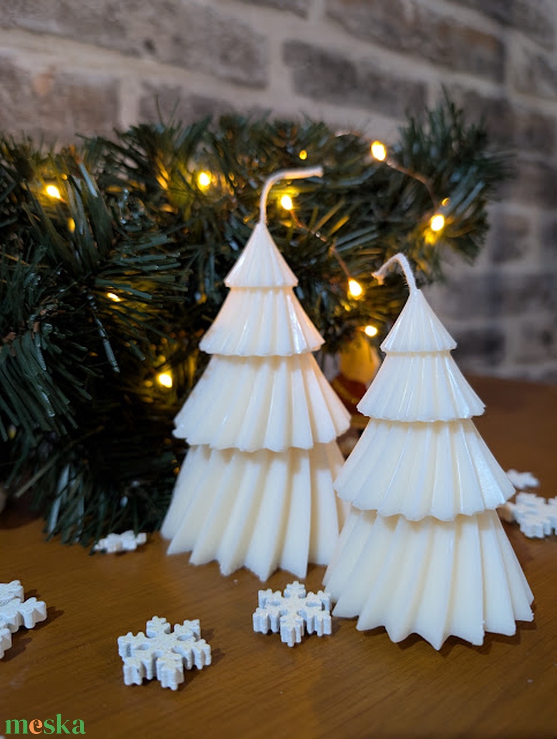 Karácsonyfa gyertyák - karácsony - karácsonyi lakásdekoráció - karácsonyi illatgyertya, mécses - Meska.hu