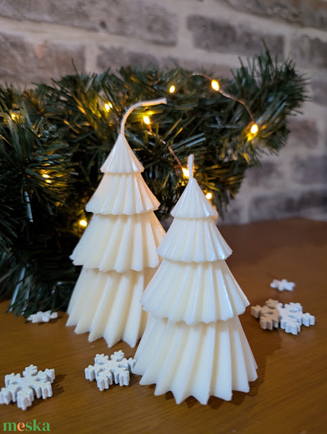 Karácsonyfa gyertyák - karácsony - karácsonyi lakásdekoráció - karácsonyi illatgyertya, mécses - Meska.hu