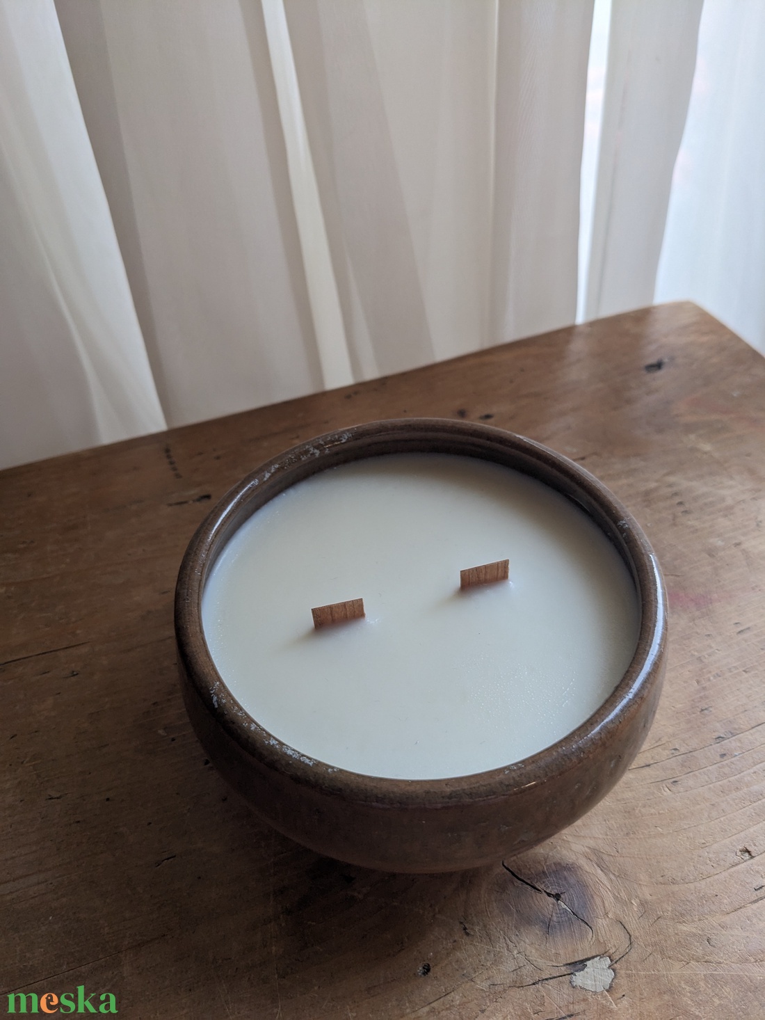 Kerámia gyertya - karácsony - karácsonyi lakásdekoráció - karácsonyi illatgyertya, mécses - Meska.hu