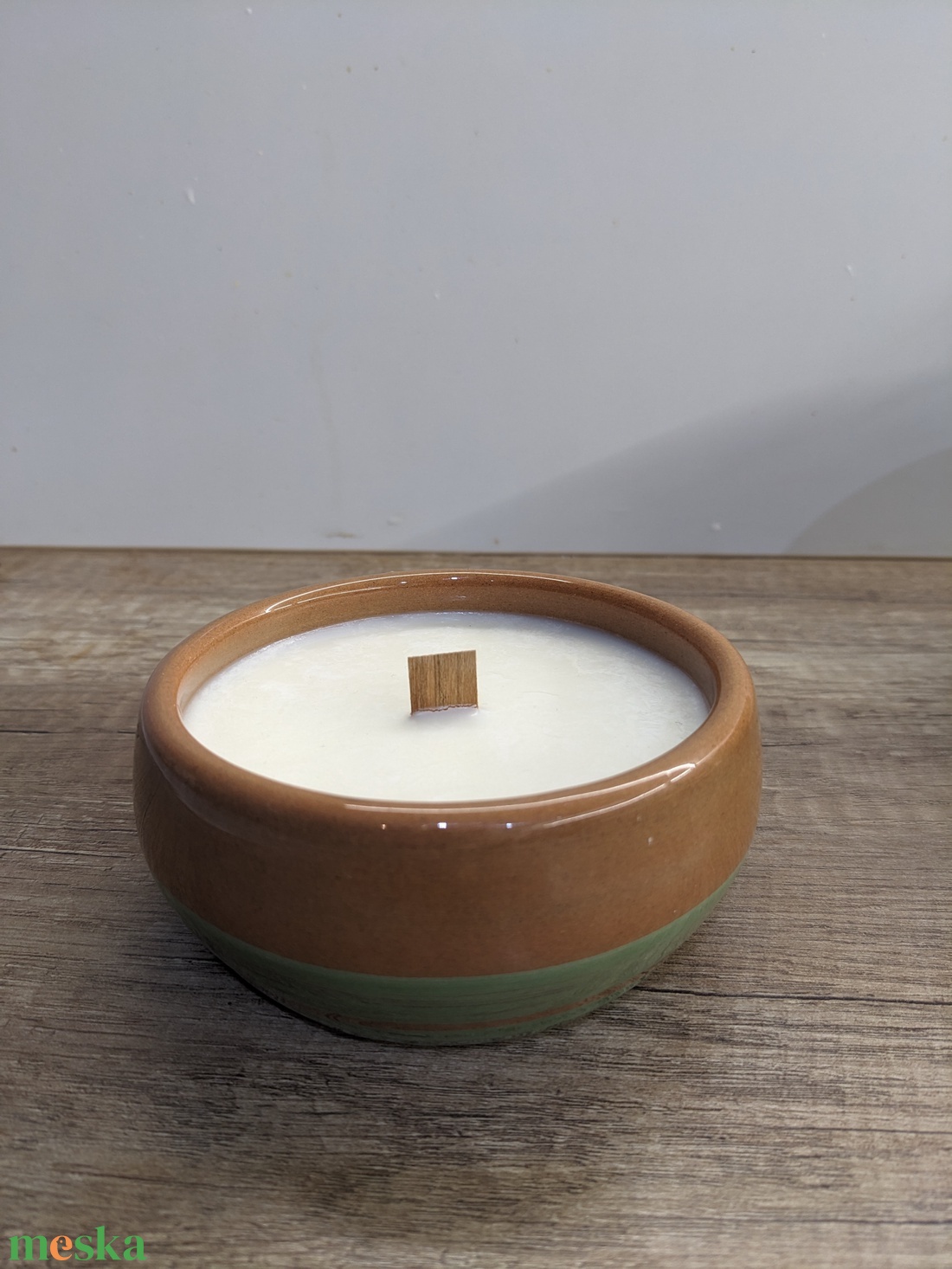 Kerámia gyertya  - karácsony - karácsonyi lakásdekoráció - karácsonyi illatgyertya, mécses - Meska.hu