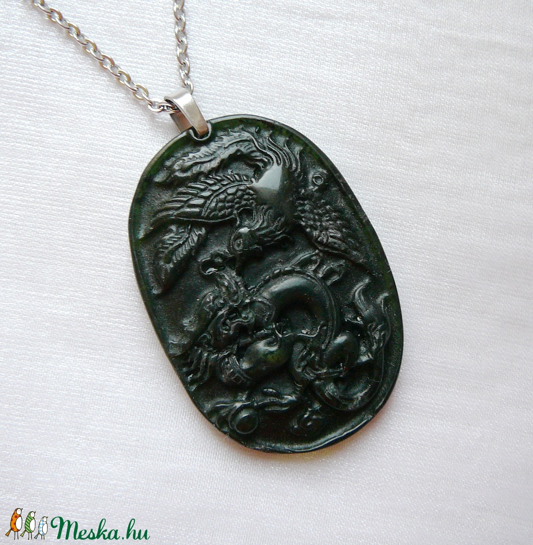 Jáde sárkány medál -  - Meska.hu