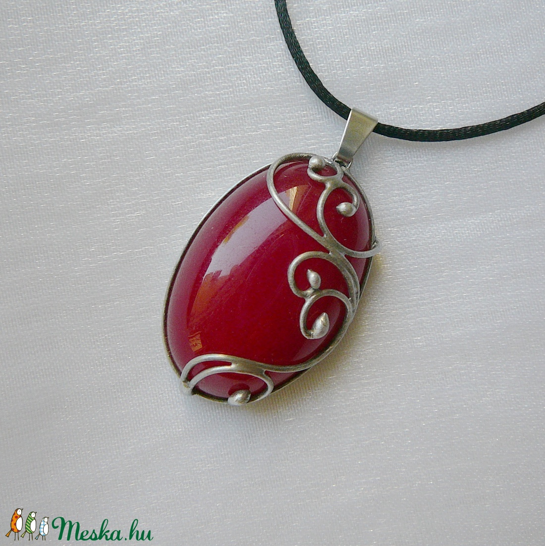 Jáde medál - ékszer - nyaklánc - medálos nyaklánc - Meska.hu