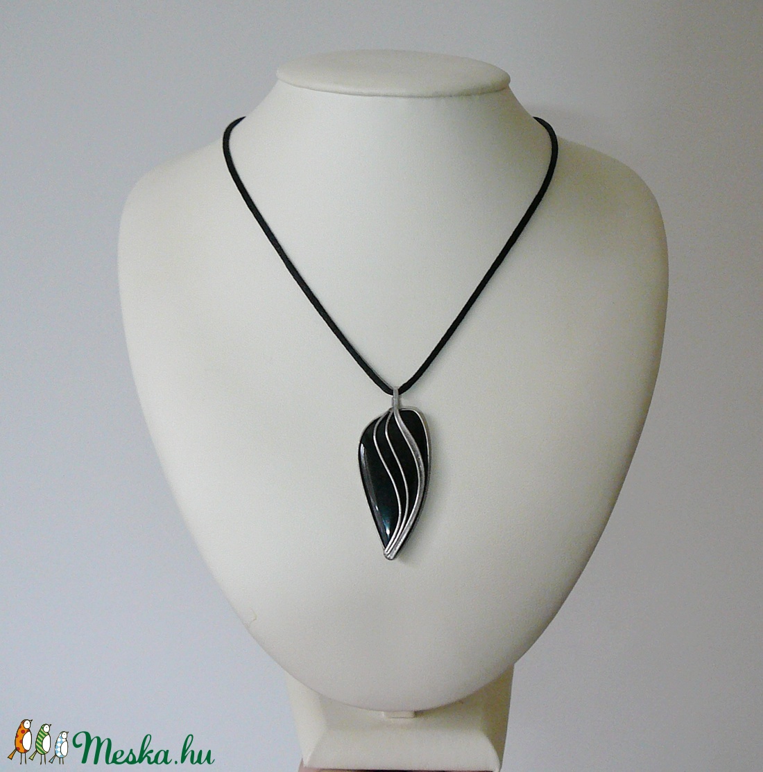 Szivárvány obszidián medál - ékszer - nyaklánc - medálos nyaklánc - Meska.hu