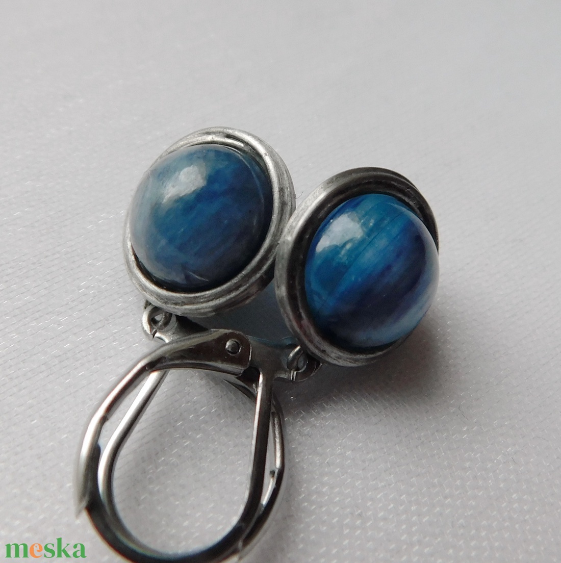 Kianit fülbevaló - ékszer - fülbevaló - lógó fülbevaló - Meska.hu