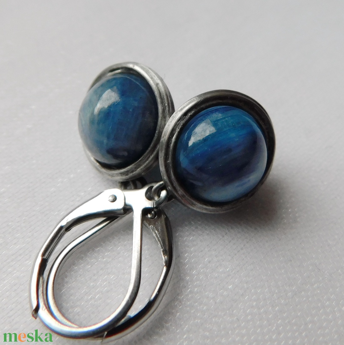 Kianit fülbevaló - ékszer - fülbevaló - lógó fülbevaló - Meska.hu