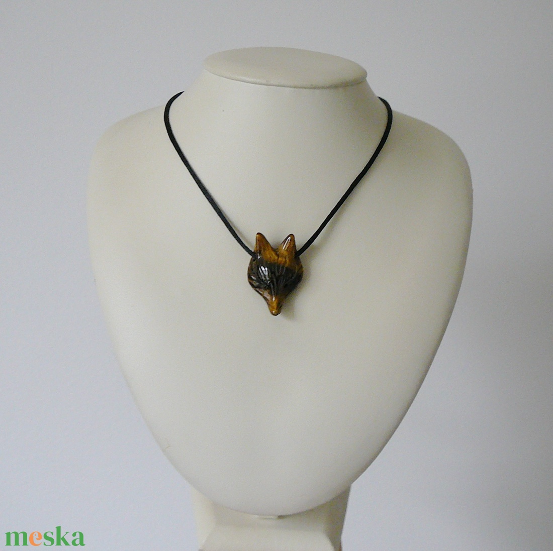 Tigrisszem róka medálos nyaklánc - ékszer - nyaklánc - medálos nyaklánc - Meska.hu