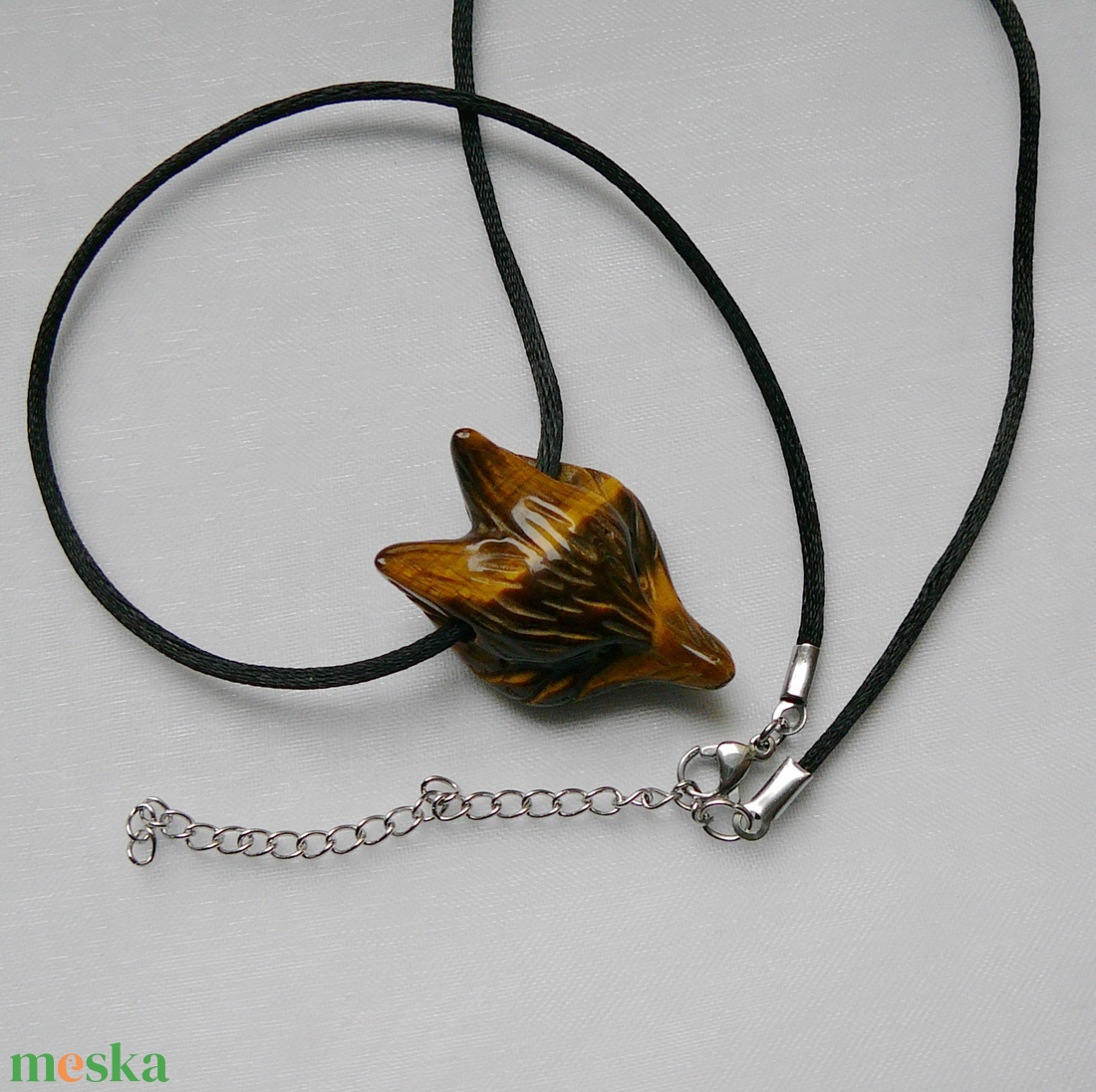 Tigrisszem róka medálos nyaklánc - ékszer - nyaklánc - medálos nyaklánc - Meska.hu