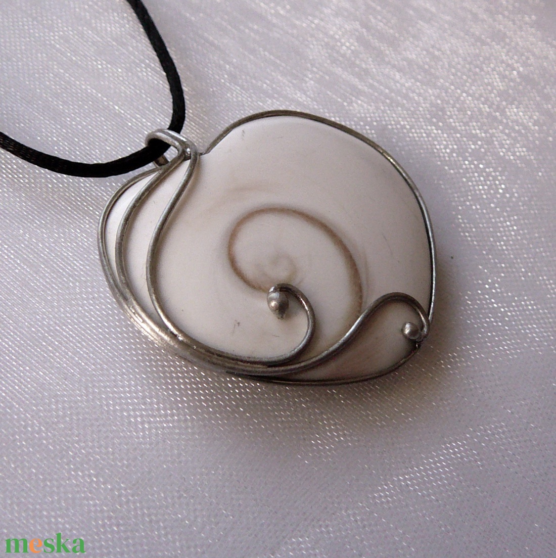 Shiva eye szív medál - ékszer - nyaklánc - medálos nyaklánc - Meska.hu