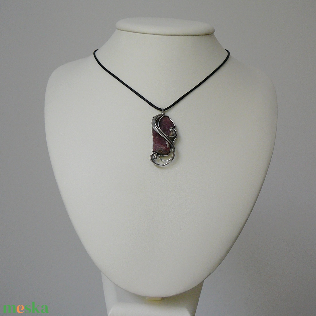 Rubin medál - ékszer - nyaklánc - medálos nyaklánc - Meska.hu