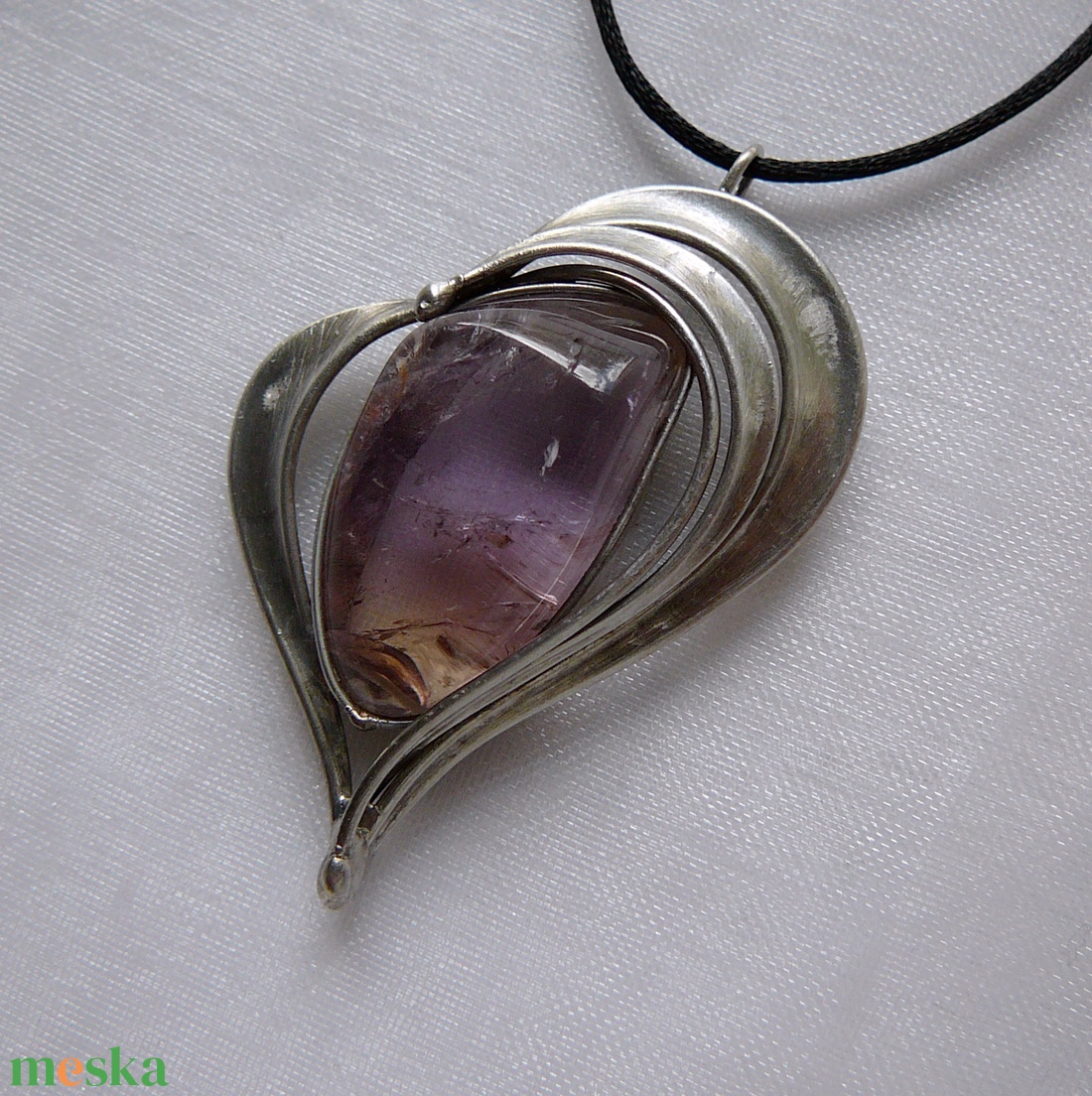 Ametrin medál - ékszer - nyaklánc - medálos nyaklánc - Meska.hu