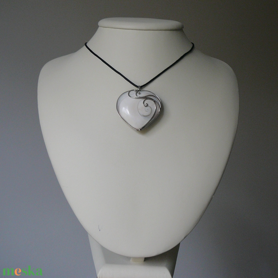 Shiva eye szív medál - ékszer - nyaklánc - medálos nyaklánc - Meska.hu