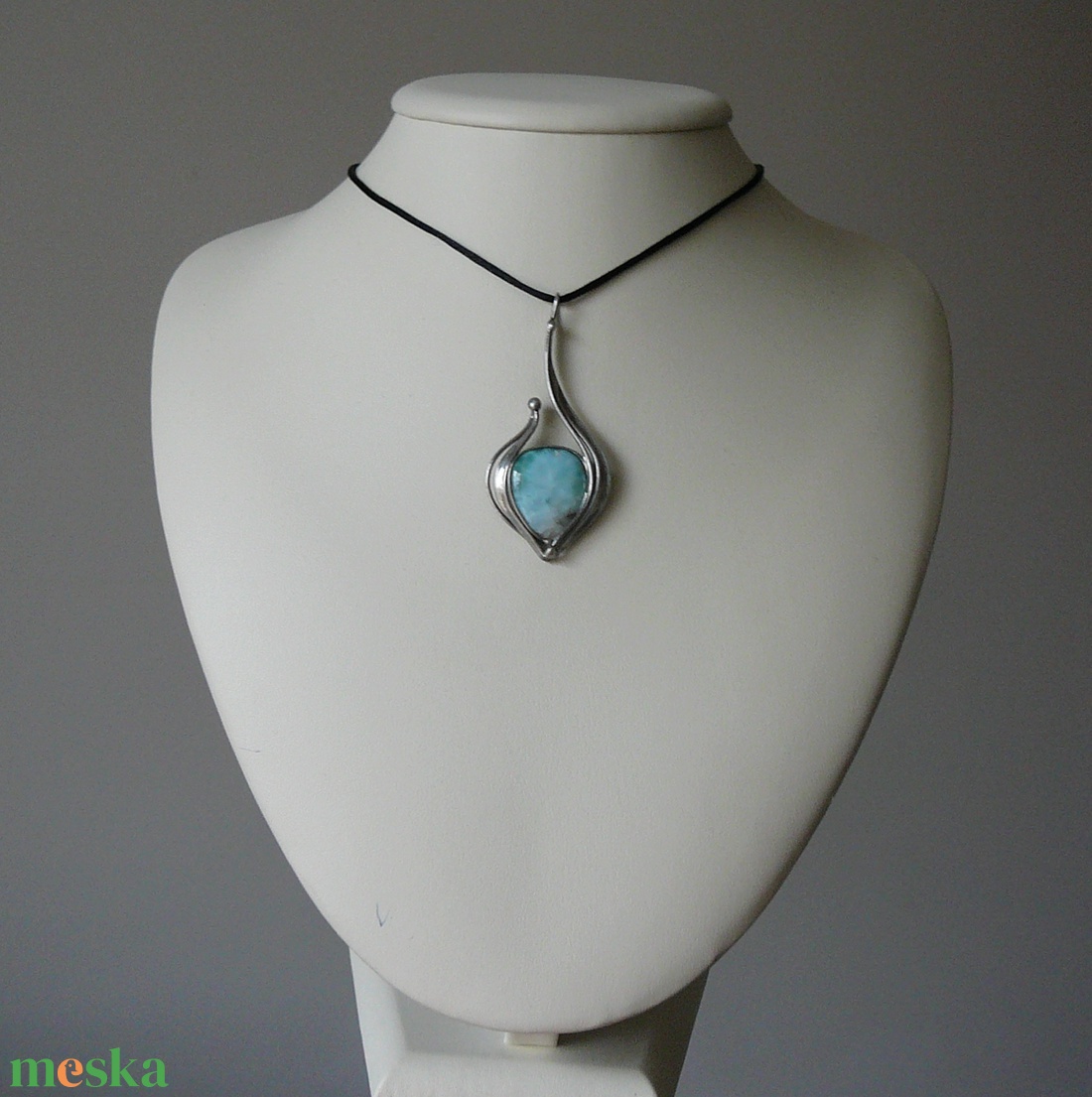 Larimár medál - ékszer - nyaklánc - medálos nyaklánc - Meska.hu