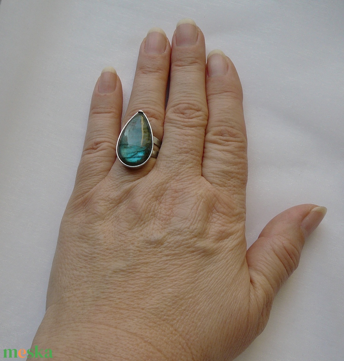 Labradorit gyűrű - ékszer - gyűrű - szoliter gyűrű - Meska.hu
