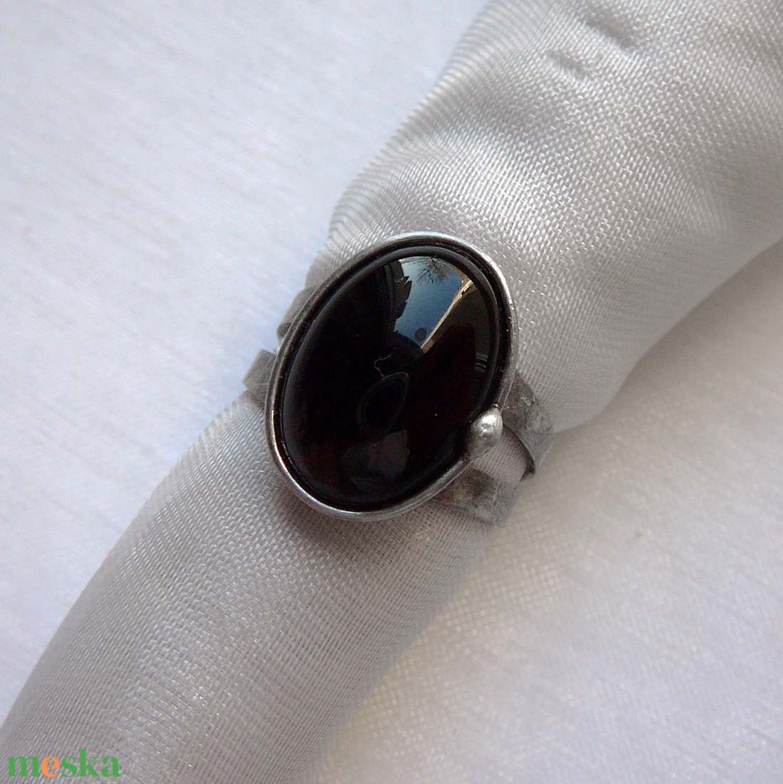 Ónix gyűrű - ékszer - gyűrű - szoliter gyűrű - Meska.hu