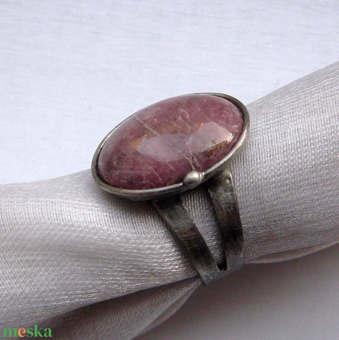 Rodonit gyűrű - ékszer - gyűrű - szoliter gyűrű - Meska.hu