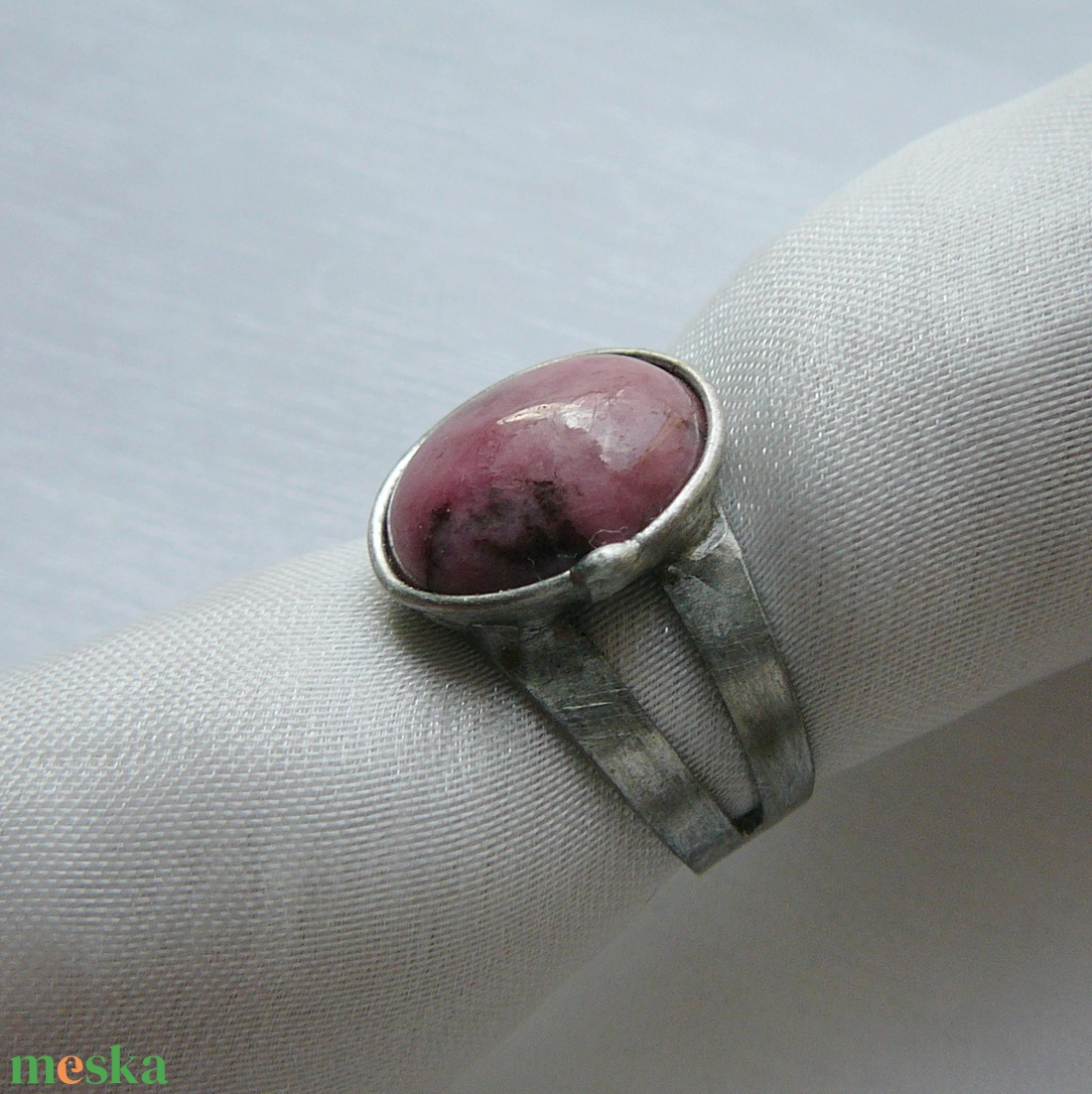 Rodonit gyűrű - ékszer - gyűrű - szoliter gyűrű - Meska.hu