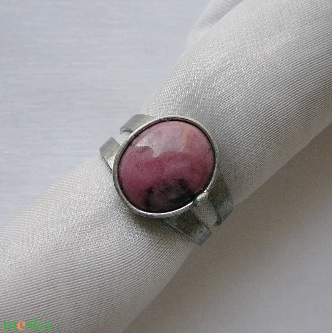 Rodonit gyűrű - ékszer - gyűrű - szoliter gyűrű - Meska.hu