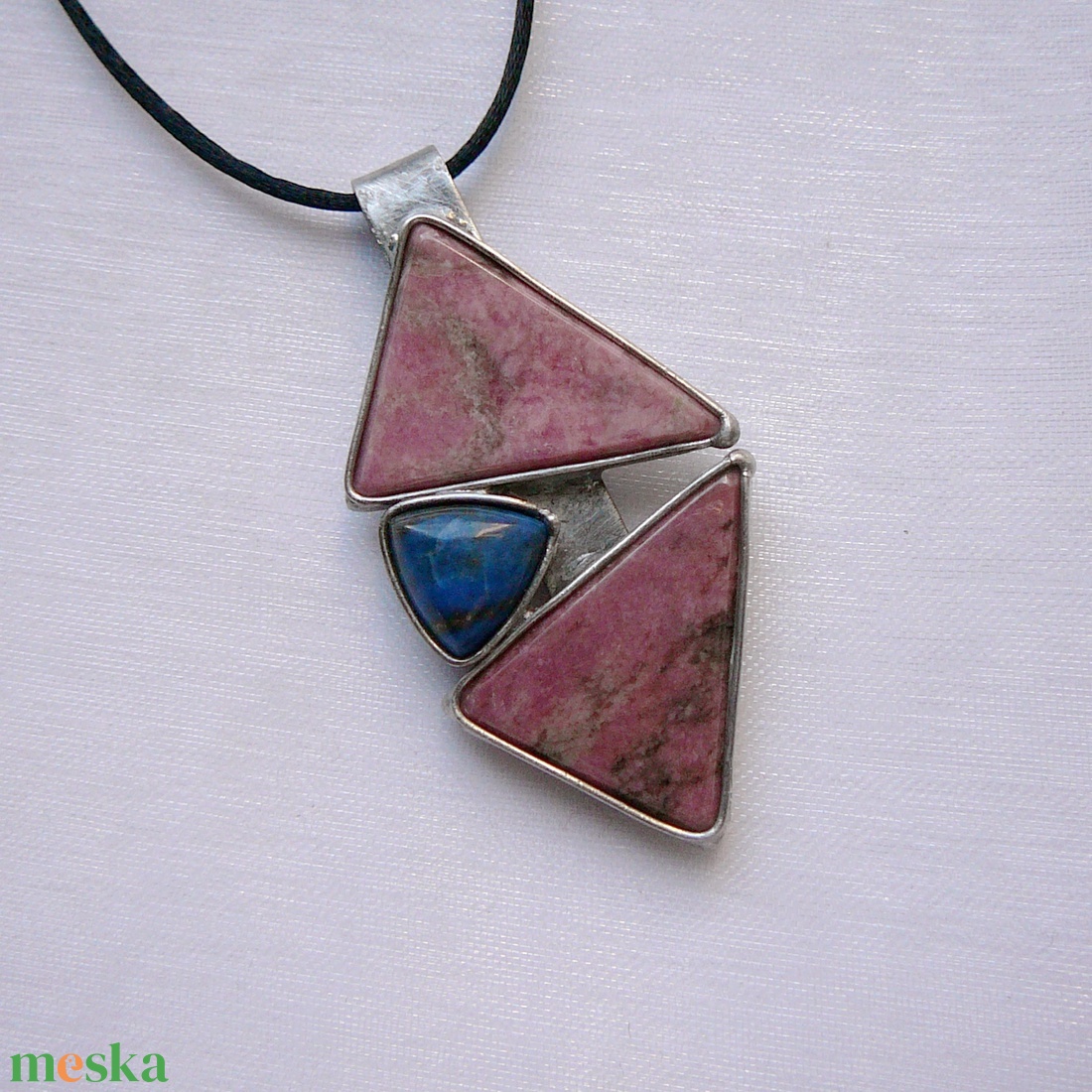 Rodonit medál - ékszer - nyaklánc - medálos nyaklánc - Meska.hu