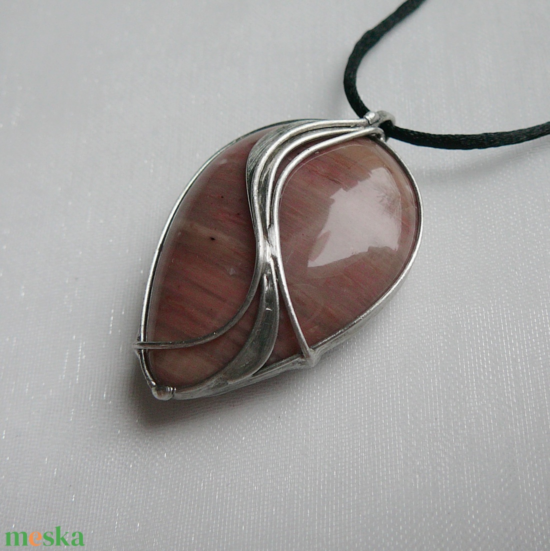 Thulit csepp medál - ékszer - nyaklánc - medálos nyaklánc - Meska.hu