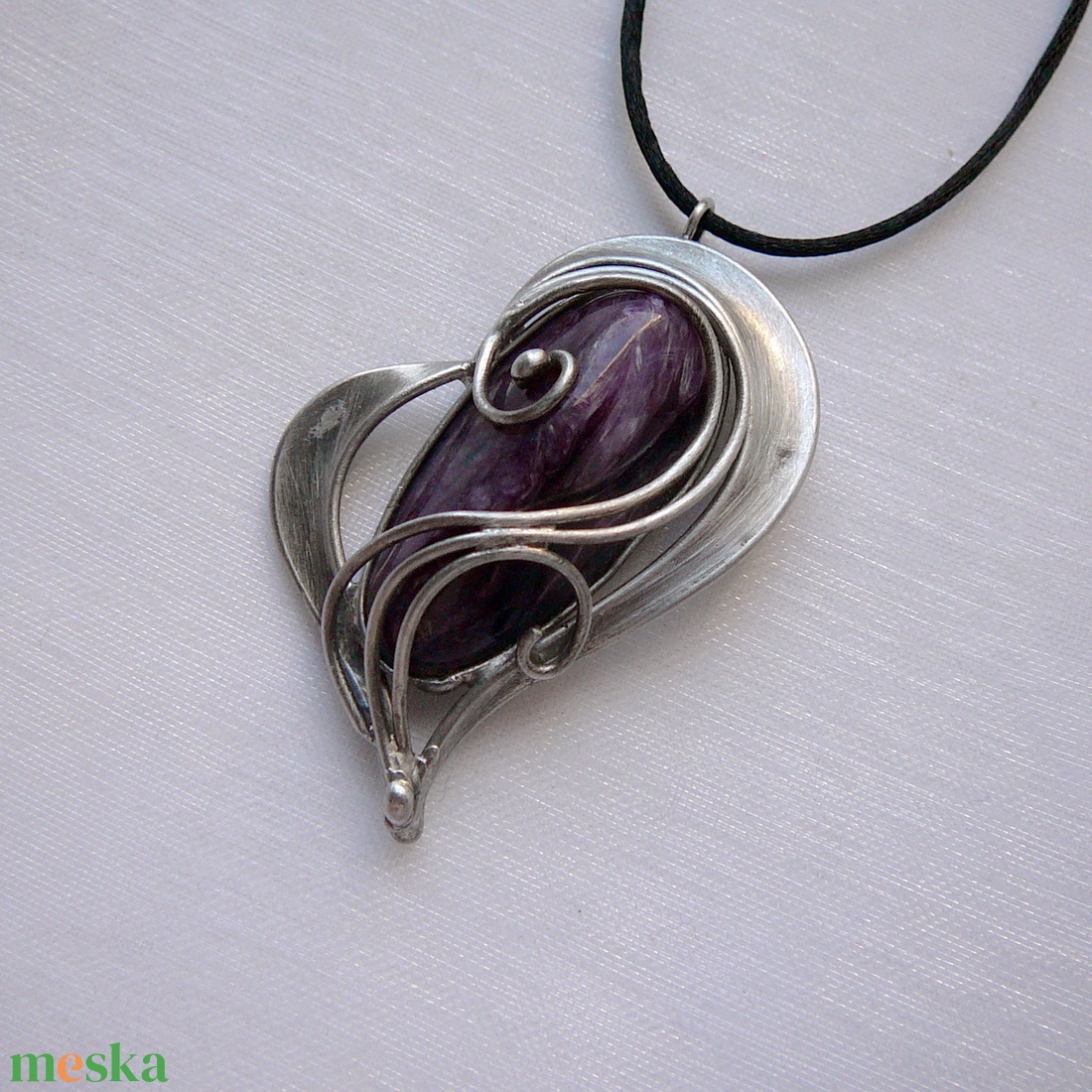 Csaroit szív medál - ékszer - nyaklánc - medál - Meska.hu