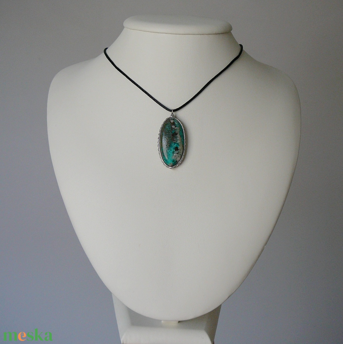 Krizokolla medál - ékszer - nyaklánc - medálos nyaklánc - Meska.hu