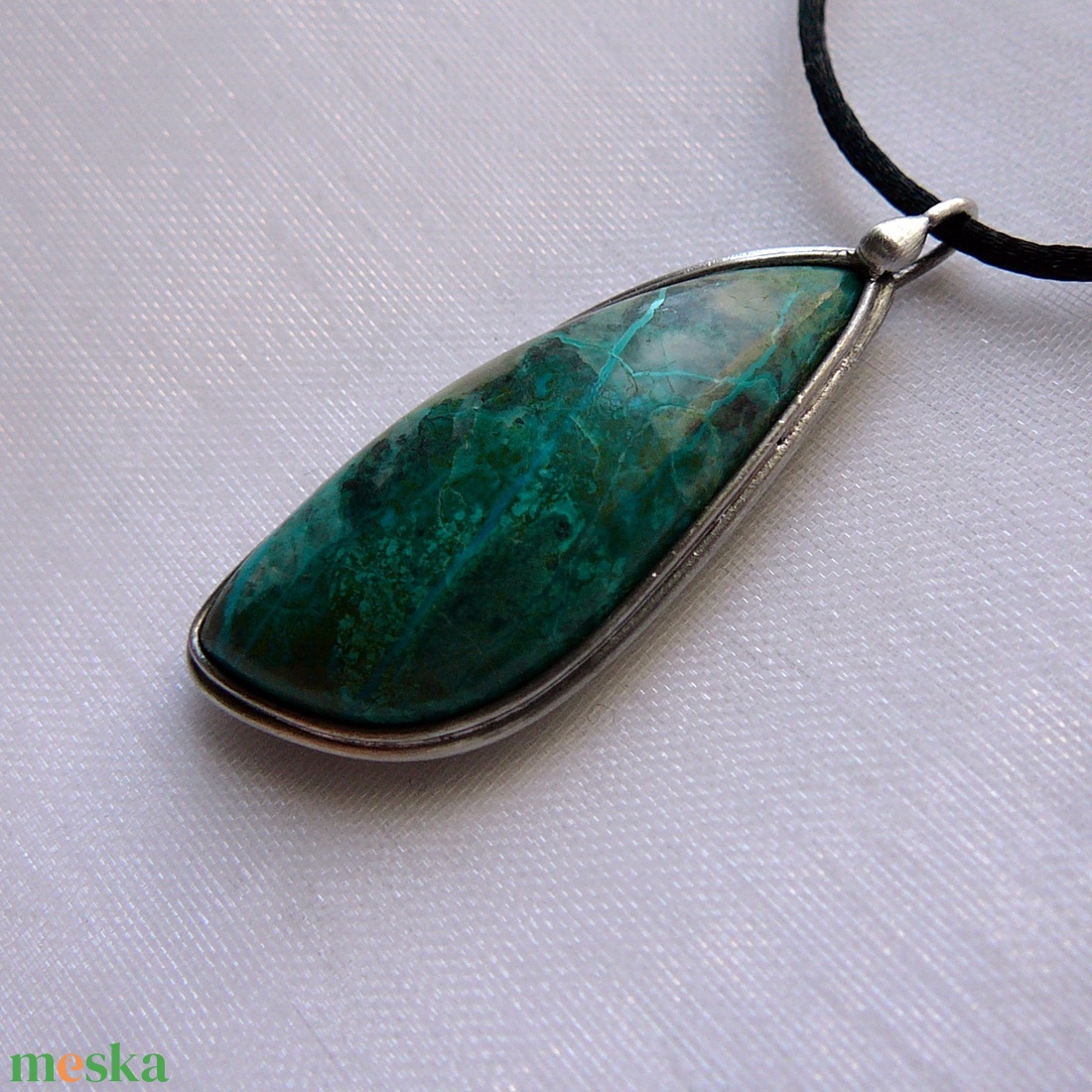 Krizokolla medál - ékszer - nyaklánc - medálos nyaklánc - Meska.hu