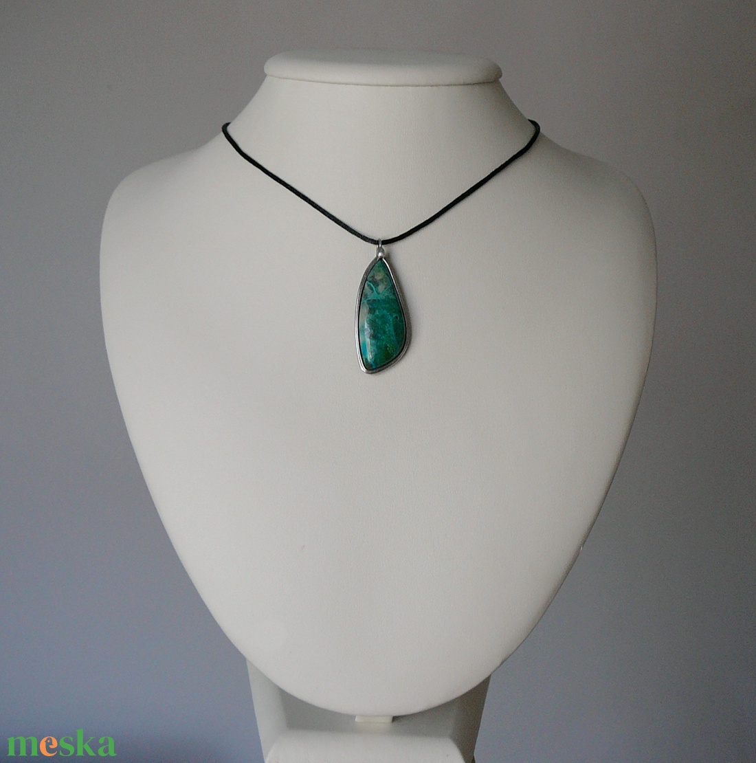 Krizokolla medál - ékszer - nyaklánc - medálos nyaklánc - Meska.hu