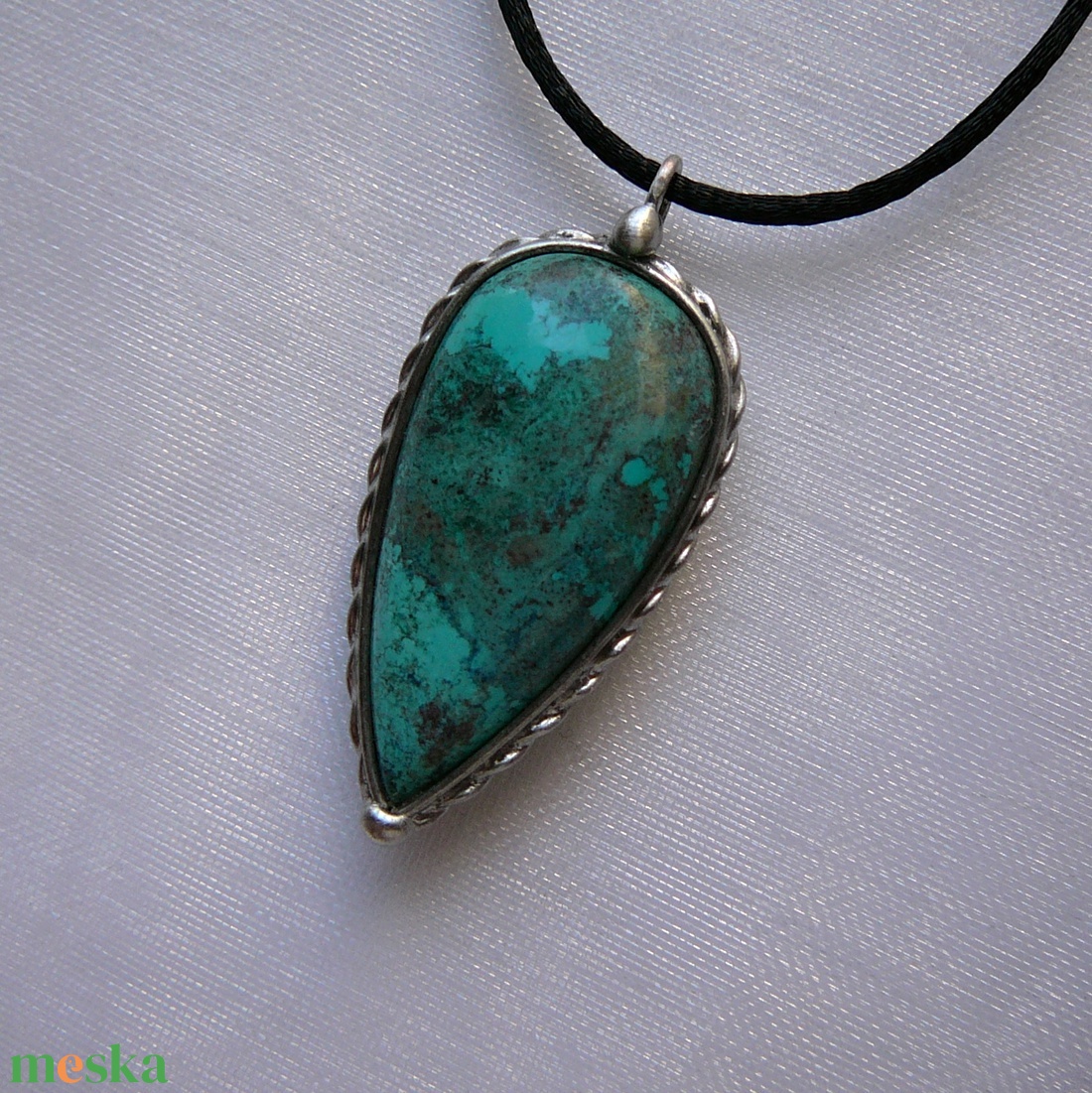 Krizokolla medál - ékszer - nyaklánc - medálos nyaklánc - Meska.hu