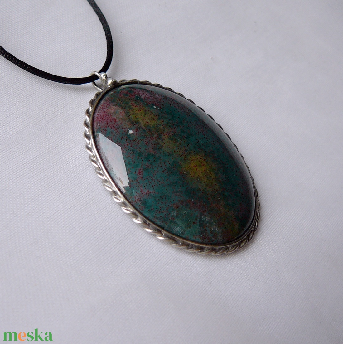 Heliotróp medál - ékszer - nyaklánc - medálos nyaklánc - Meska.hu