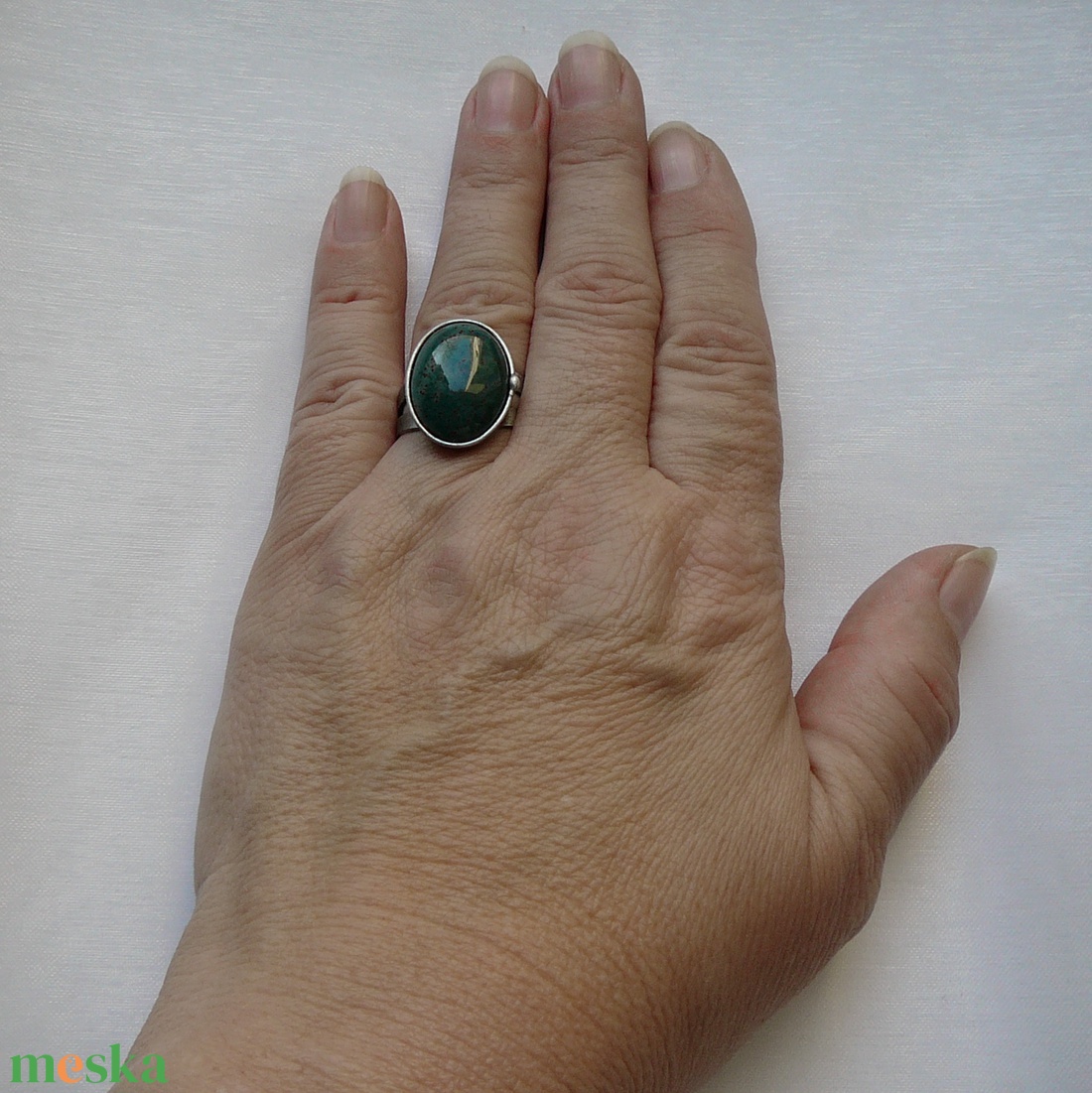 Heliotróp gyűrű - ékszer - gyűrű - szoliter gyűrű - Meska.hu