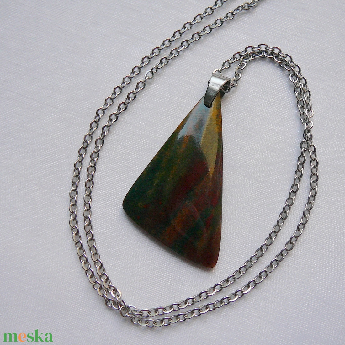 Heliotróp medálos nyaklánc - ékszer - nyaklánc - medálos nyaklánc - Meska.hu