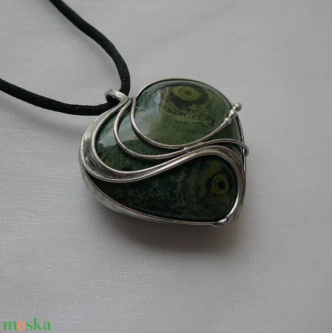 Eldarit szív medál - ékszer - nyaklánc - medálos nyaklánc - Meska.hu