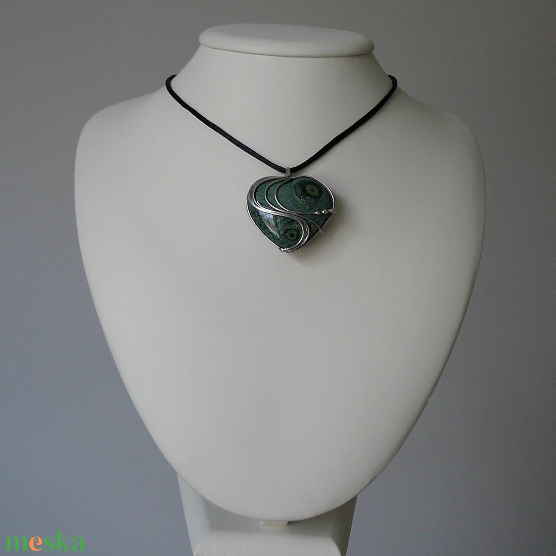 Eldarit szív medál - ékszer - nyaklánc - medálos nyaklánc - Meska.hu