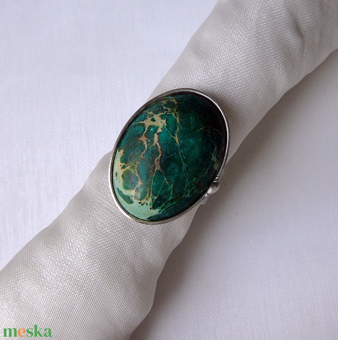 Üledéki jáspis gyűrű - ékszer - gyűrű - szoliter gyűrű - Meska.hu