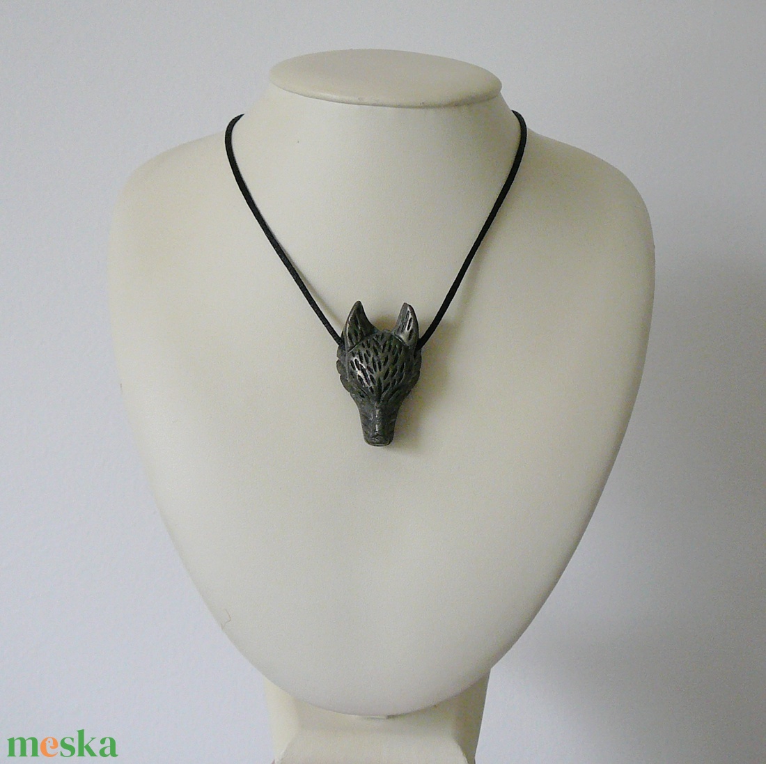 Pirit farkas medálos nyaklánc - ékszer - nyaklánc - medálos nyaklánc - Meska.hu