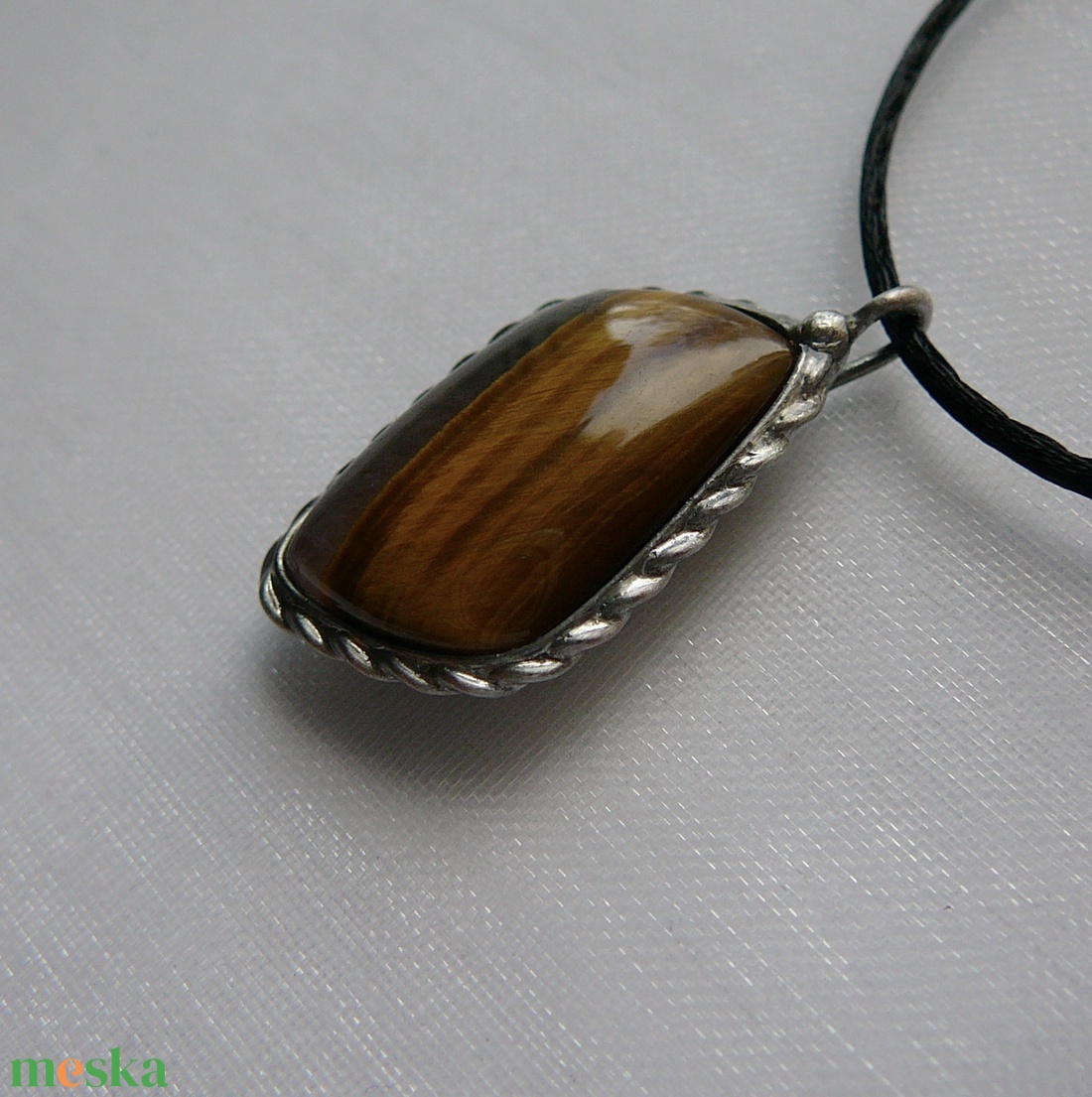 Tigrisszem medál - ékszer - nyaklánc - medálos nyaklánc - Meska.hu