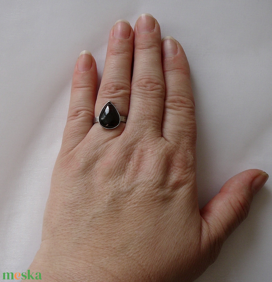 Gránát gyűrű - ékszer - gyűrű - szoliter gyűrű - Meska.hu