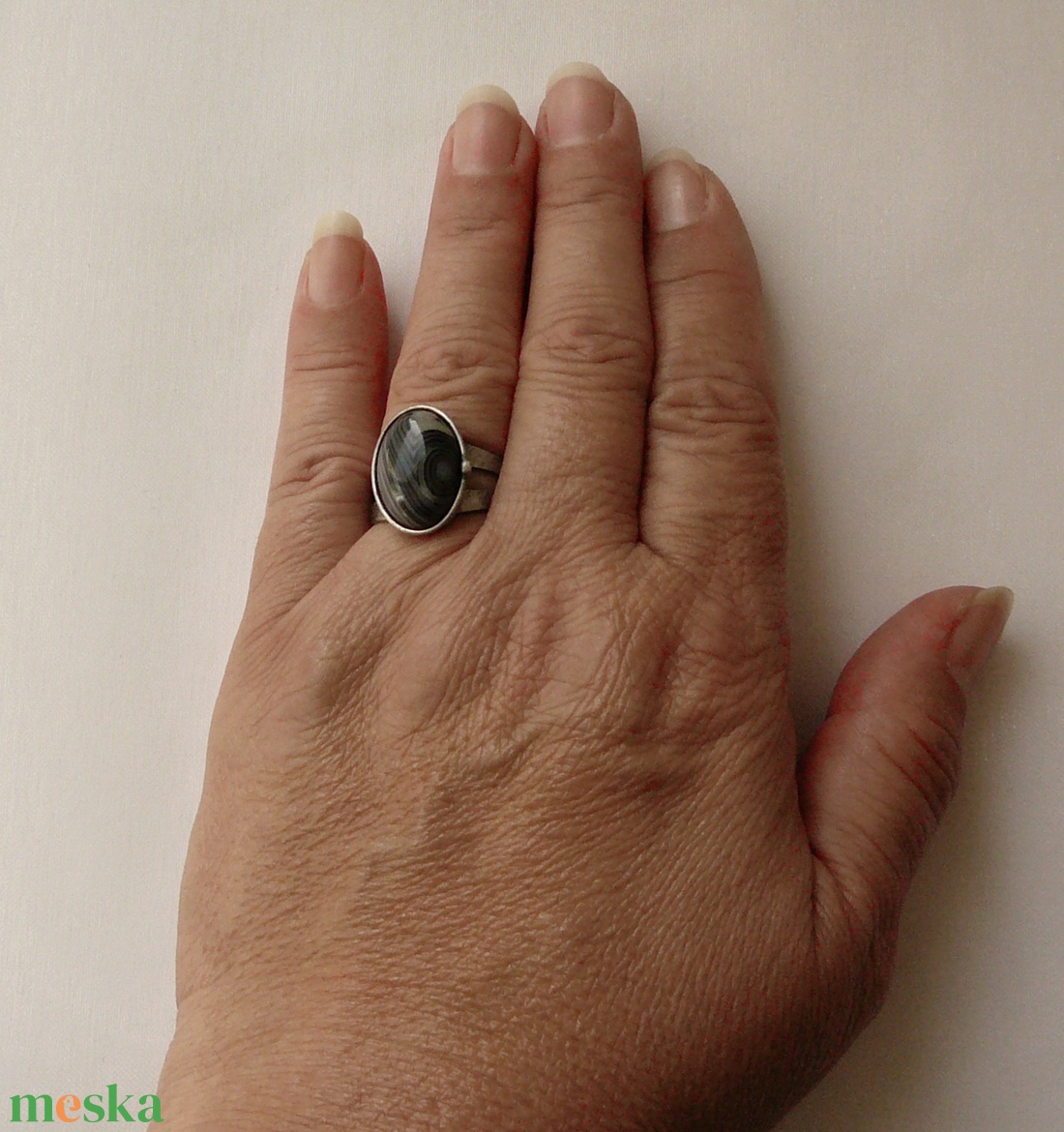 Ónix gyűrű - ékszer - gyűrű - szoliter gyűrű - Meska.hu