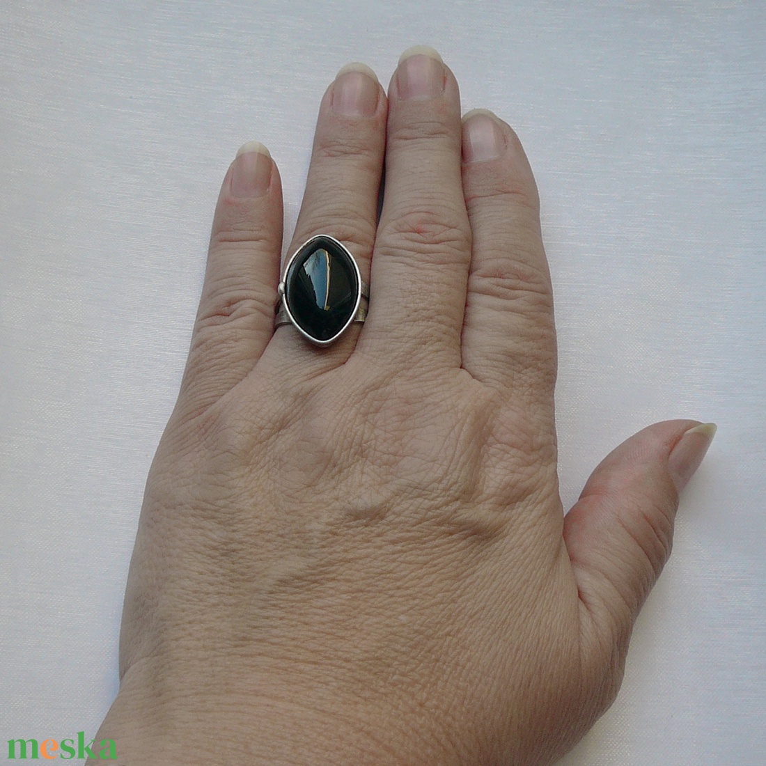 Ónix gyűrű - ékszer - gyűrű - szoliter gyűrű - Meska.hu